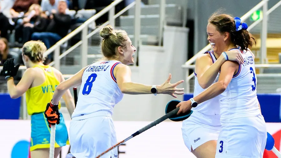 Namibian women edge Australia on thrilling opening day of FIH Indoor Hockey World Cup